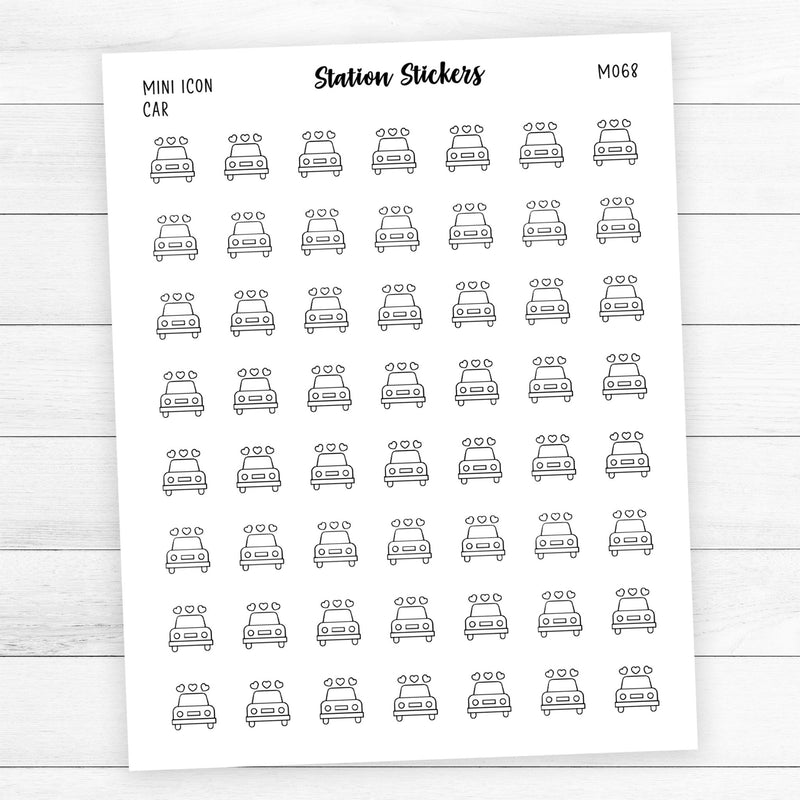 Car Icon Stickers - Station Stickers