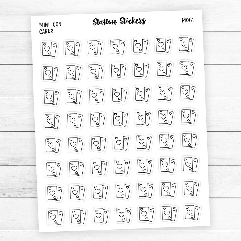 Cards Mini Icon Stickers