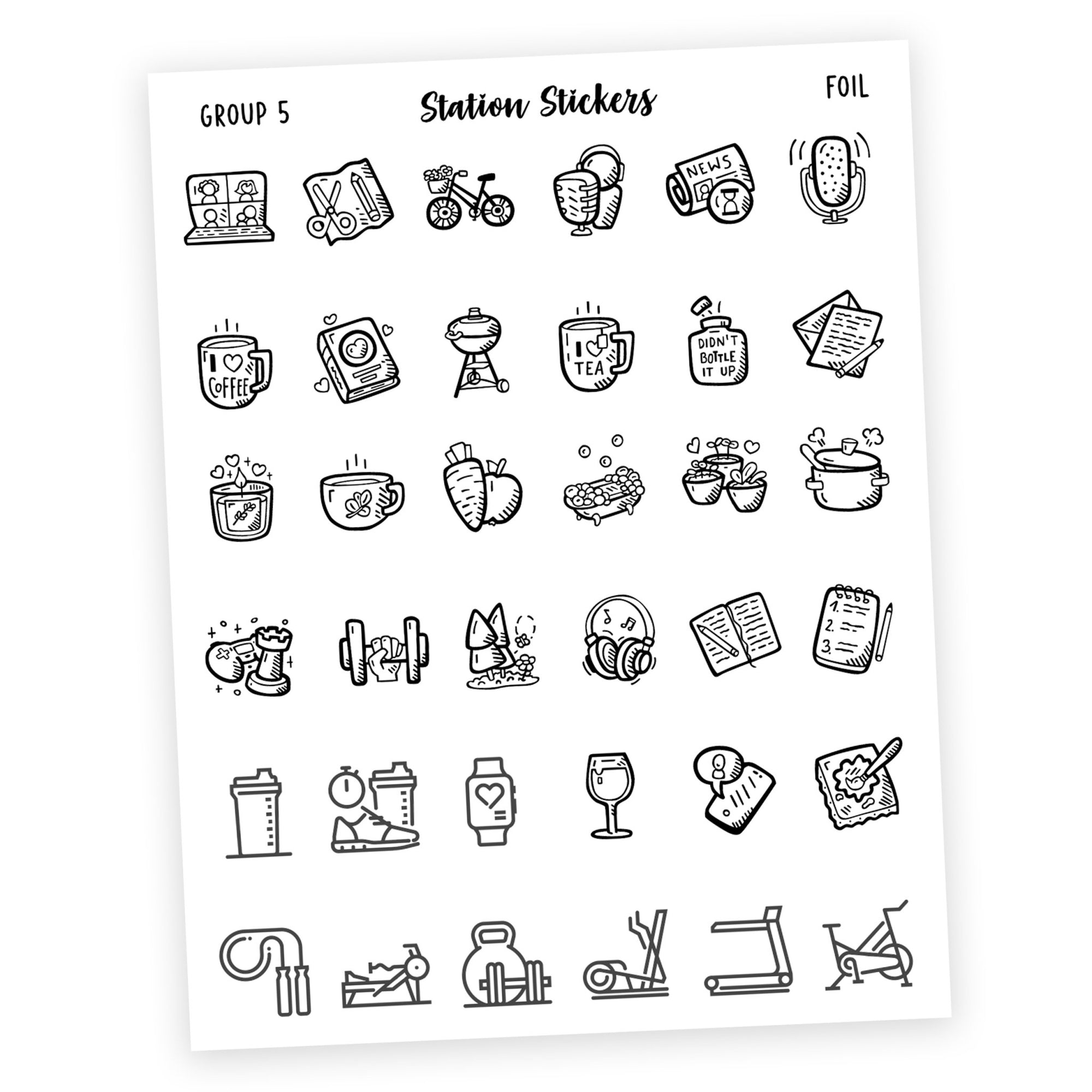 GROUP 5 • ICONS [Coming 6/25] - Station Stickers