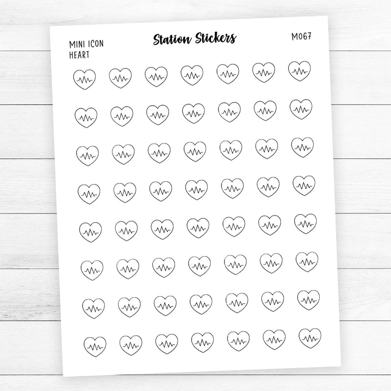 Heart Icon Stickers - Station Stickers