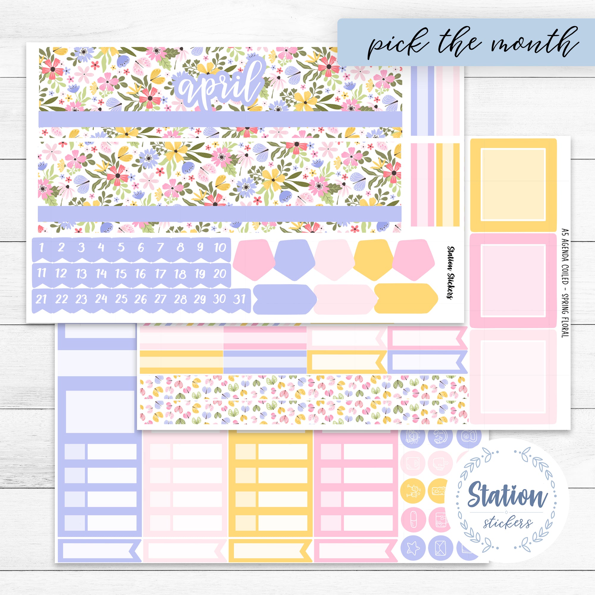 A5 EC Monthly Spring Floral