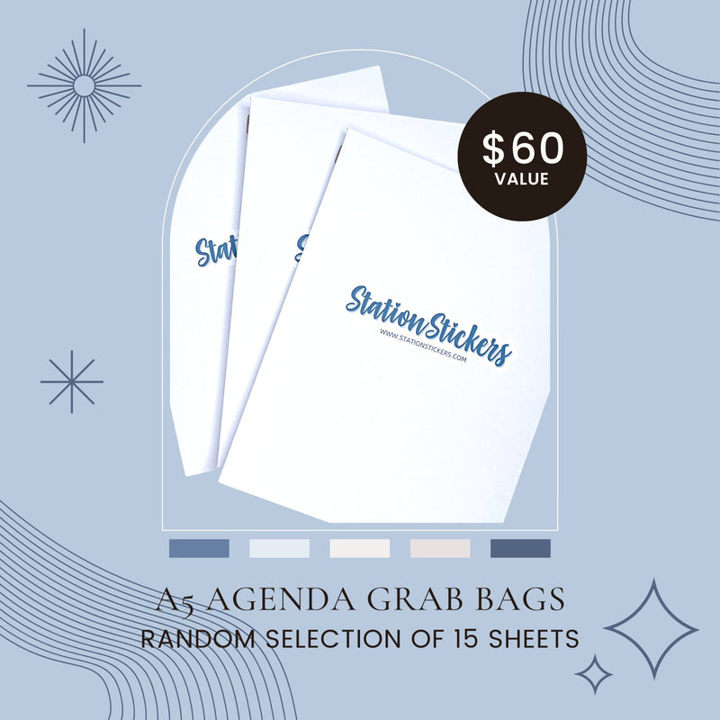 $10 A5 AGENDA GRAB BAG - Station Stickers
