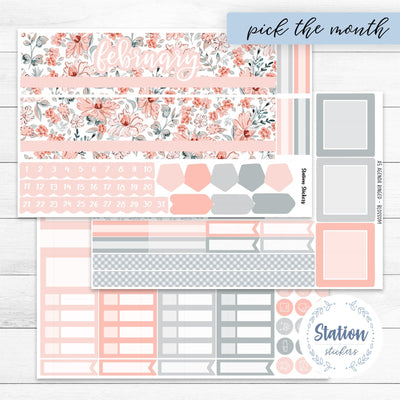 A5 EC MONTHLY • BLOSSOM FLORAL - Station Stickers