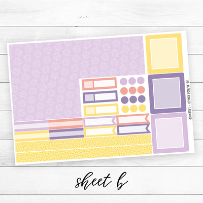 A5 EC Monthly Lavender - Station Stickers