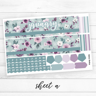 A5 PLANNER • SNOWFLAKE - Station Stickers