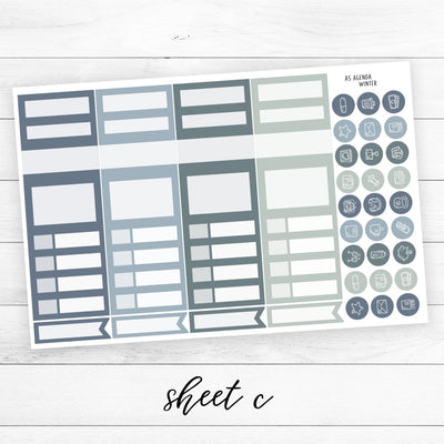 A5 PLANNER • WINTER - Station Stickers