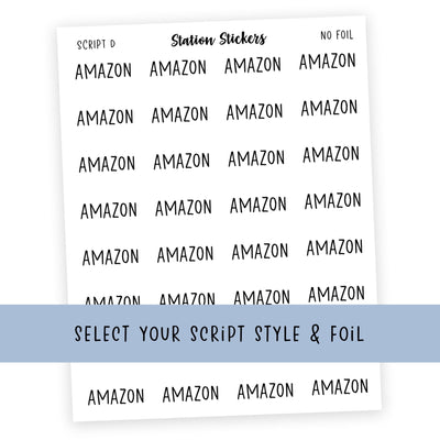 Amazon Script Stickers
