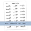 AUNTFLO Script Stickers