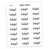 BABYSIT • Script Stickers - Station Stickers