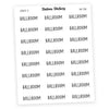 BALLROOM • Script Stickers - Station Stickers