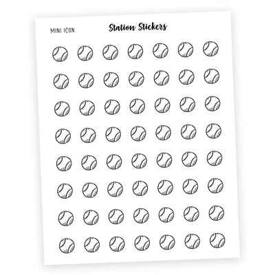 Baseball Mini Icon Stickers - Station Stickers