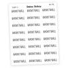 BASKETBALL • Script Stickers - Station Stickers