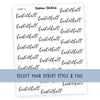 BASKETBALL • Script Stickers - Station Stickers