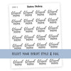 BLESSED MAMA Script Stickers