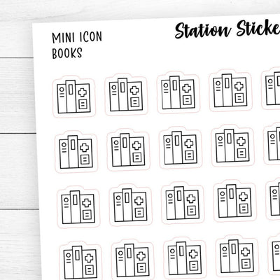 Books Icon Stickers - Station Stickers