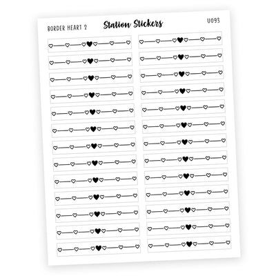 BORDER • HEART 2 - Station Stickers