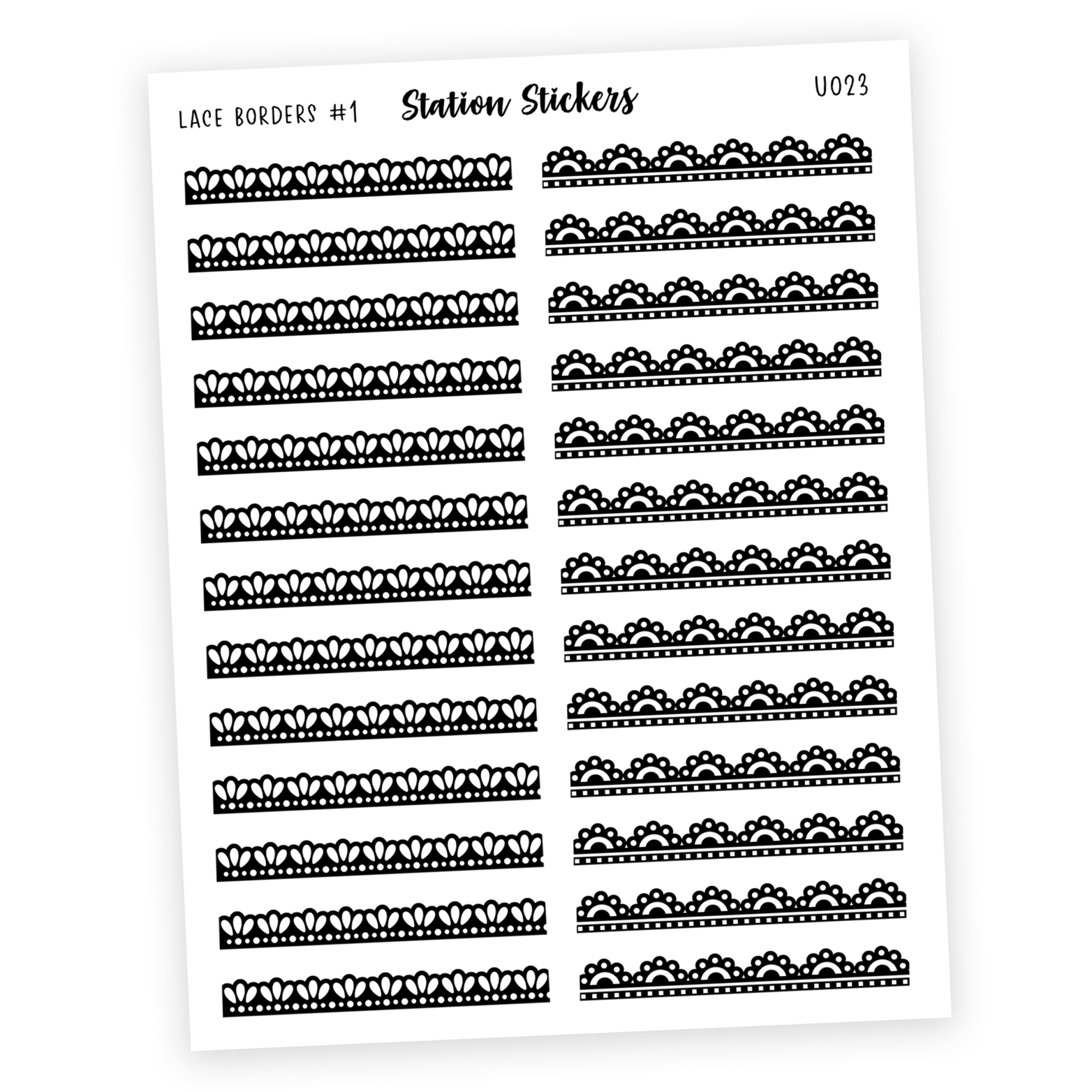 Borders • Lace #1 - Station Stickers