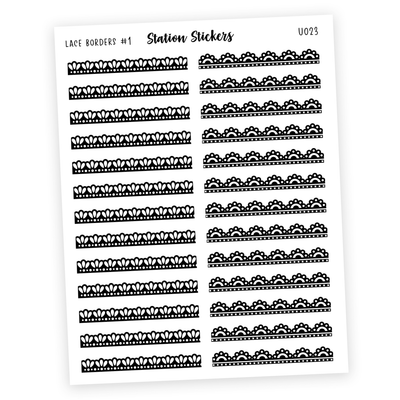 Borders • Lace #1 - Station Stickers