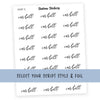 CAR BILL • Script Stickers - Station Stickers