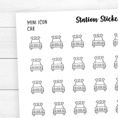 Car Icon Stickers - Station Stickers