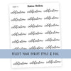 CELEBRATION • Script Stickers - Station Stickers