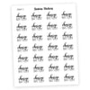 CHARGE BATTERY • Script Stickers