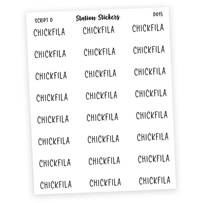 CHICKFILA • SCRIPTS - Station Stickers