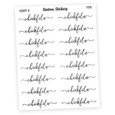 CHICKFILA • SCRIPTS - Station Stickers