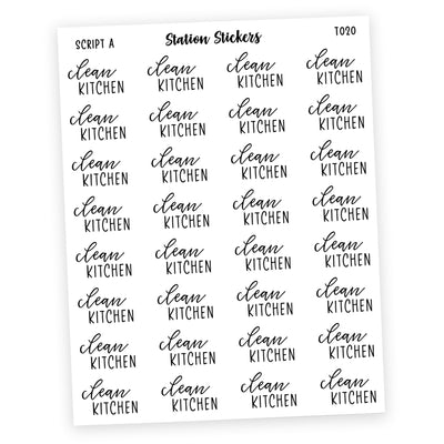 CLEAN KITCHEN Stickers