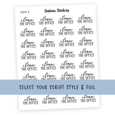 CLEAN THE OFFICE • Script Stickers [COMING 11/20] - Station Stickers
