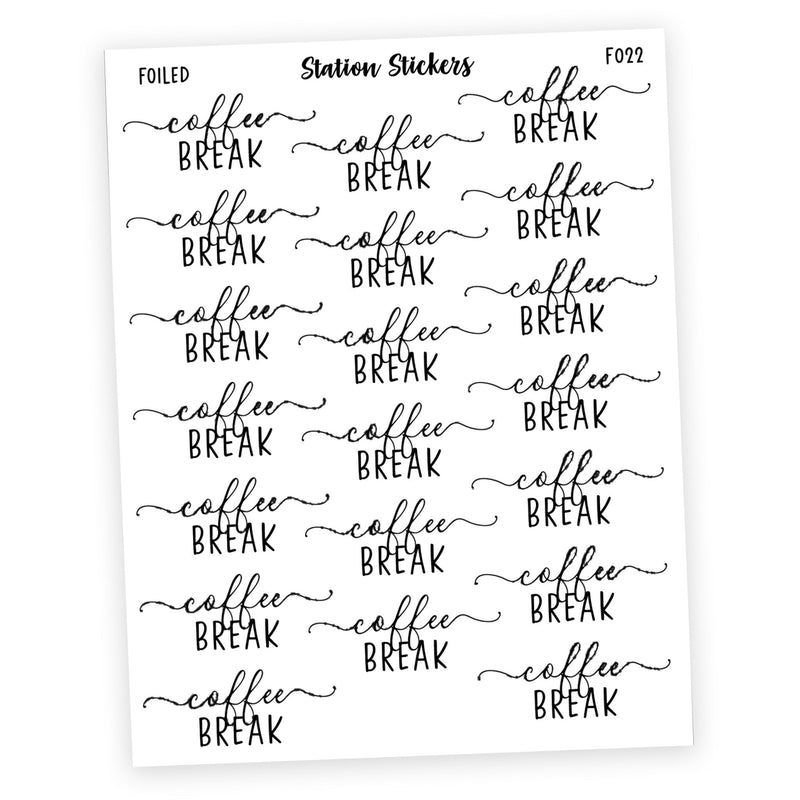 Coffee Break • Script Stickers