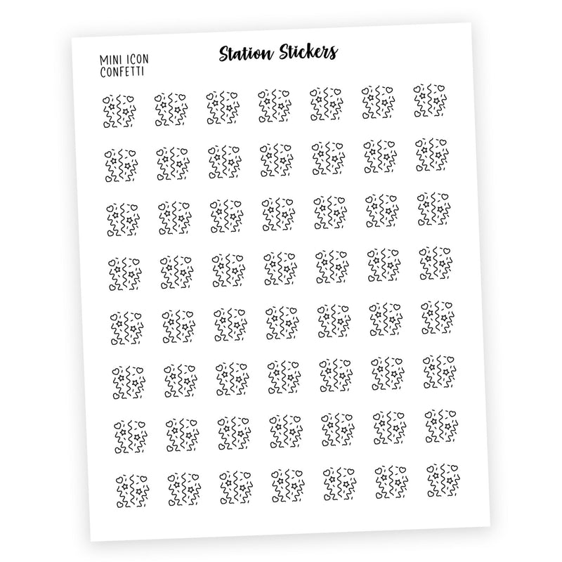 Confetti Mini Icon Stickers