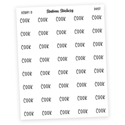 COOK Stickers