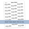 DAILY DELETE • Script Stickers