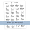 Dance Class • Script Stickers - Station Stickers