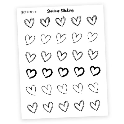 DECO • HEART 2 - Station Stickers