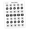 DECO • HEART 3 - Station Stickers