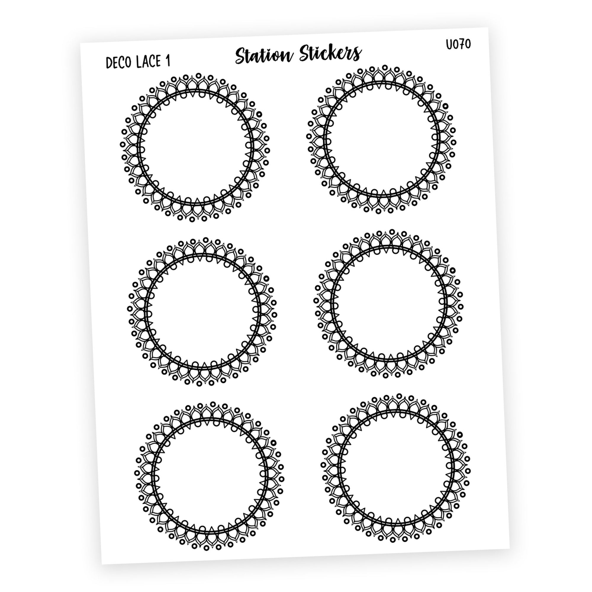 DECO • LACE 1 - Station Stickers
