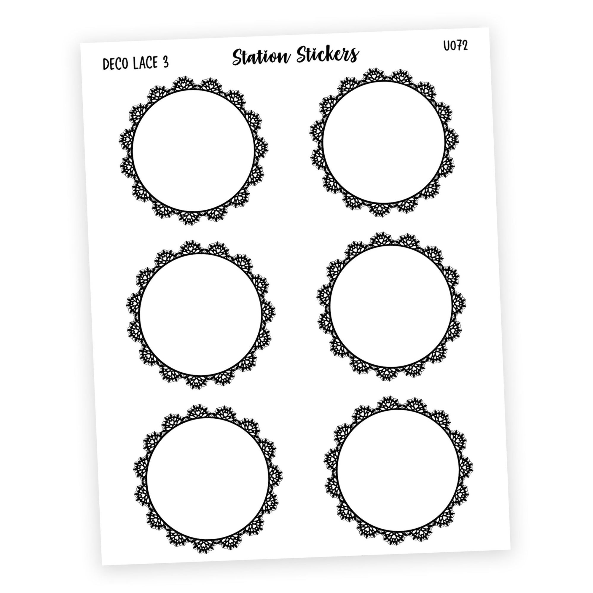 DECO • LACE 3 - Station Stickers