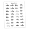 DISHES • Script Stickers - Station Stickers