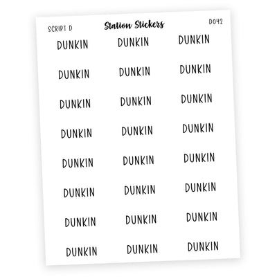 Dunkin Stickers