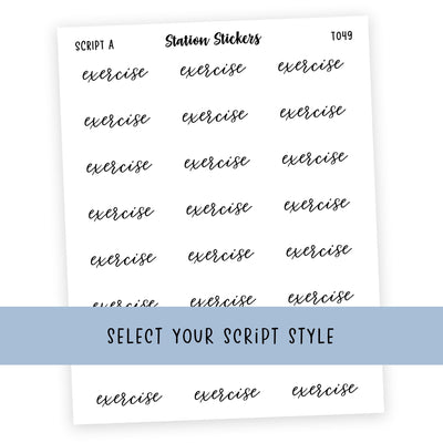 Exercise • Script Stickers - Station Stickers