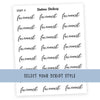 Facemask • Script Stickers - Station Stickers