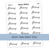 Flossing • Script Stickers - Station Stickers