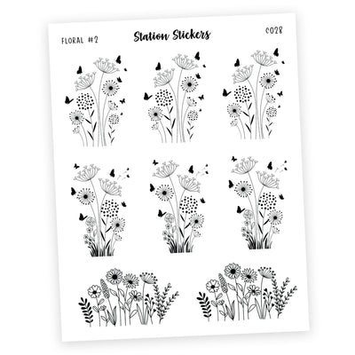 Foiled Floral #2 [COMING 8/7] - Station Stickers