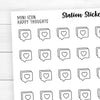 Happy Thoughts Mini Icon Stickers - Station Stickers