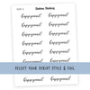 HAPPYMAIL • Script Stickers - Station Stickers