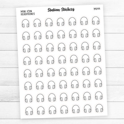 Headphones Icon Stickers - Station Stickers
