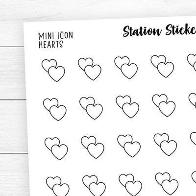 Heart Mini Icon Stickers - Station Stickers