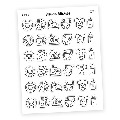 ICONS • KIDS 3 - Station Stickers